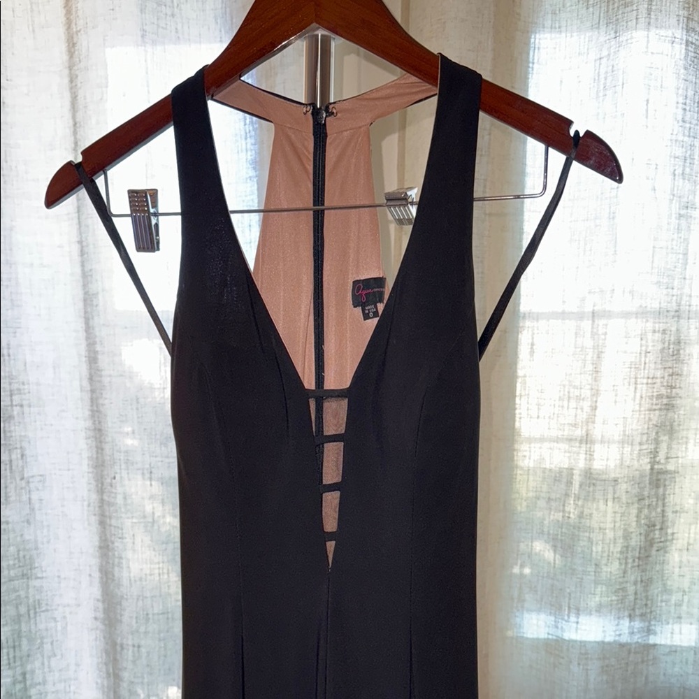 Agua Bendita Black Sheath Cocktail Dress